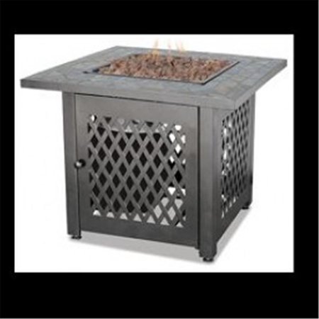 GRILLTOWN Lp Gas Outdoor Firebowl With Slate Tile Mantel GR139884